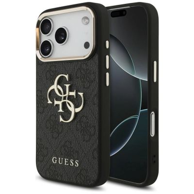 Etui Guess 4G Big 4G Classic Logo na iPhone 17 Pro / 18 Pro - czarno-złote