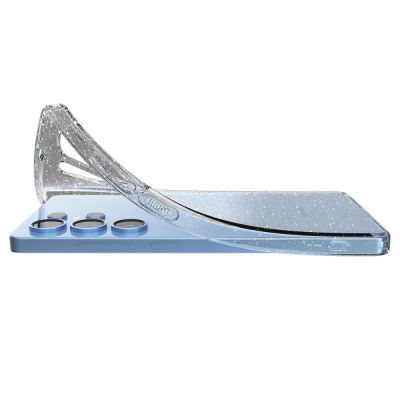 10. Etui Spigen Liquid Crystal na Samsung Galaxy S25 Ultra - przezroczysto-brokatowe