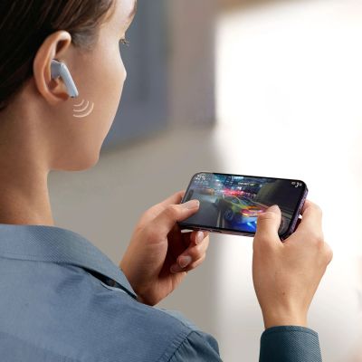 11. Bezprzewodowe słuchawki douszne Joyroom Funpods (JR-FB2) - niebieskie