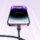 11. Kabel Joyroom Multi-Color Series A14 Lightning / USB-A 2.4A 1.2 m - czarny