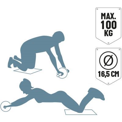 33. WAŁEK KÓŁKO REHABILITACYJNE PODWÓJNE UMBRO NIEBIESKI