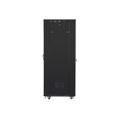 2. LANBERG SZAFA STOJĄCA RACK 19" 37U 600X800 DRZWI PERFOROWANE LCD CZARNA FF01-6837-23BL (FLAT PACK)