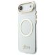 3. Etui Guess IML Script Metal MagSafe na iPhone Air - przezroczyste
