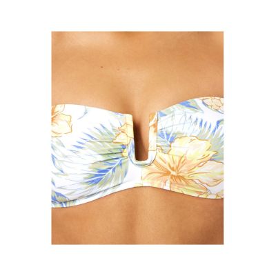11. Biustonosz kąpielowy RIP CURL Always Summer Bandeau biały