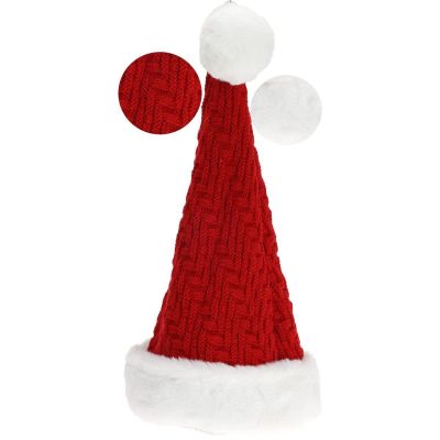 6. CZAPKA MIKOŁAJA DELUX 30x40CM