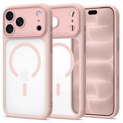 Etui Tech-Protect MagPeak MagSafe CC na iPhone 18 Pro Max / 17 Pro Max - różowe matowe