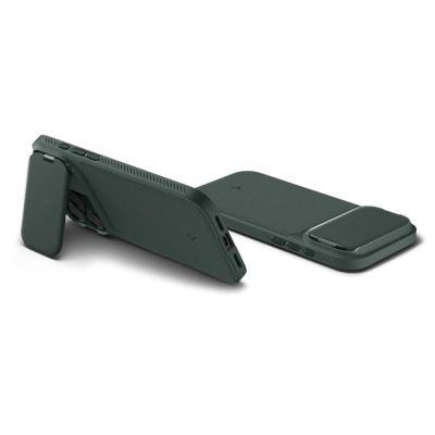6. Etui Spigen Optik Armor MagSafe na iPhone 17 Pro Max - zielone