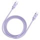 3. Kabel Orico CDX 60W 3A Power Delivery USB-C - USB-C 1m - fioletowy