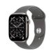 Apple Watch Series 11 GPS + Cellular 42mm Natural Titanium Case with Stone Grey Sport Band - M/L