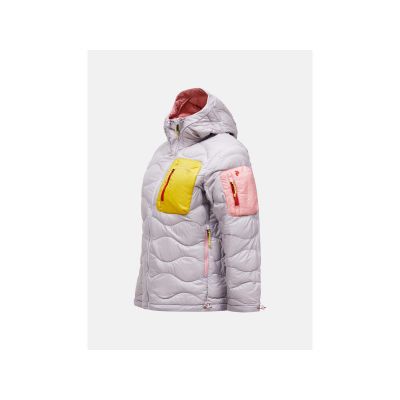 3. Kurtka damska puchowa PEAK PERFORMANCE W Helium Utility Down Hood Jacket kolor szary