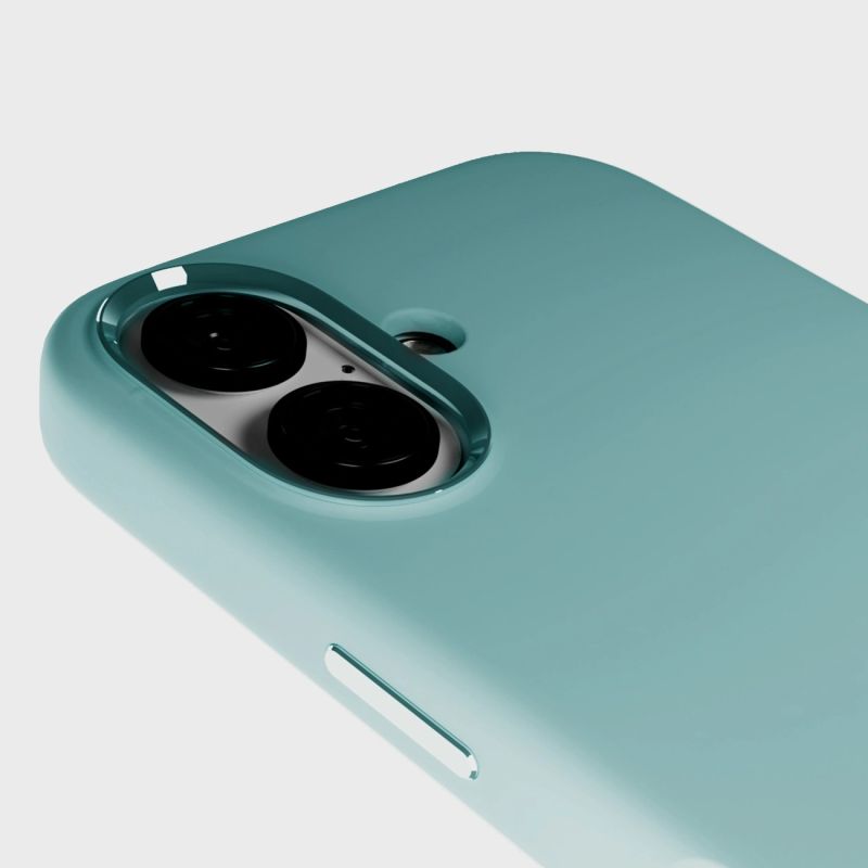 6. Etui silikonowe Puro Icon Mag Pro MagSafe do iPhone 16 - zielone