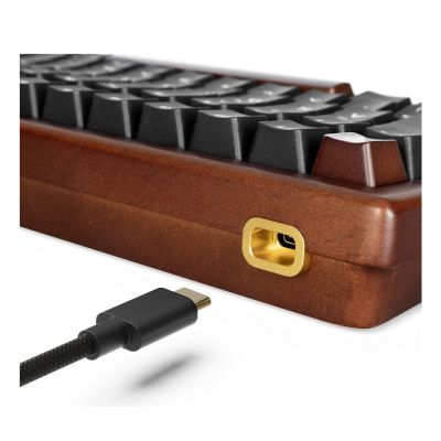 4. Klawiatura gamingowa Sharkoon Skiller SGK50S3 Wood