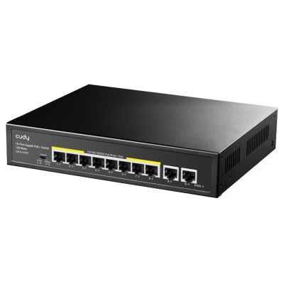 6. Switch CUDY GS1010PE 8-Port Gigabit PoE+ 120W 2xGbE Uplink