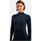 3. Bluza termoaktywna damska Odlo Merino 200 BL Top Turtle Neck LS Half Zip - dark sapphire rozmiar: m