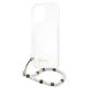 6. Etui Guess White Pearl na iPhone 13 Pro / iPhone 13 - przezroczyste