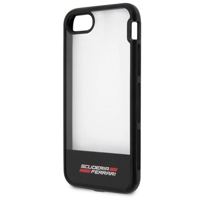 6. Etui Ferrari Racing Shield na iPhone 7 / 8 / SE 2020 / SE 2022  - półprzezroczyste