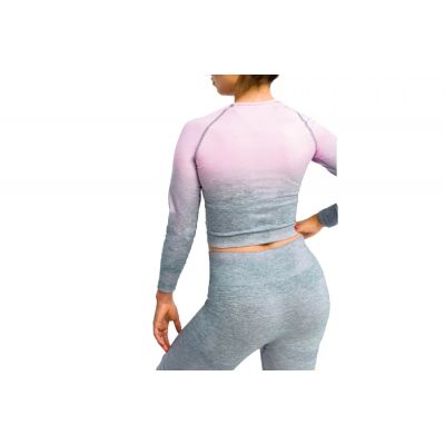 2. GymHero Ombre Rushguard Longsleeve LONG-MILKSHAKE Różowe L