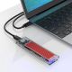 7. Kieszeń dyskowa Orico TCM2-C3 M.2 NVME na USB-C 10Gb/s - czerwona