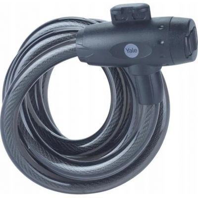 6. Linka rowerowa stalowa na klucz 12x2000mm Yale Essential Security Keyed Cable Lock 12mm