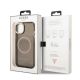 8. Etui Guess Gold Outline Translucent MagSafe na iPhone 13 - czarne