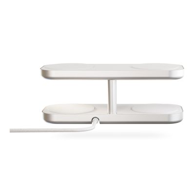 3. Bezprzewodowa ładowarka Zens Aluminium Series Quattro Pro 4 z zasilaczem 65 W 4x 15W Qi2 biały ZEQC01W/00