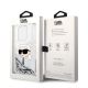8. Etui Karl Lagerfeld Glitter Karl's Head na iPhone 14 Pro - srebrne