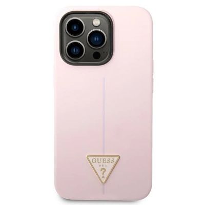 3. Etui Guess Silicone Triangle iPhone 14 Pro 6,1" - fioletowe