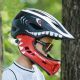 2. Kask rowerowy Rockbros TT-32006 Shark dziecięcy z odpinaną szczęką rozmiar S (48-52) - czarny