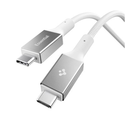 Kabel Spigen Essential EB24015CC USB-C / USB-C 240W 150cm - biały
