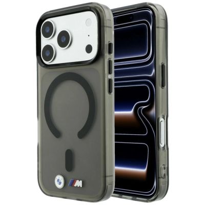 Etui BMW M IML Frosted Metal Logo & Trims MagSafe na iPhone 18 Pro Max / 17 Pro Max - czarne
