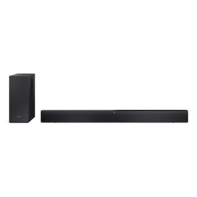 2. Listwa dźwiękowa Sharp 2.1 Dolby Atmos/DTS Virtual:X z wąskim bezprzewodowym subwooferem | Głośnik HT-SBW310 | 330 W | Łączność Bluetooth | Połączenie bezprzewodowe