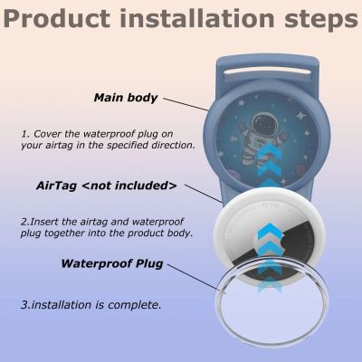 4. Pasek Tech-Protect Nylon na Apple AirTag 1 / 2 - niebieski