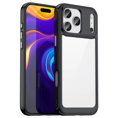 Etui Outer Space na iPhone 17 Pro Max - czarne przezroczyste