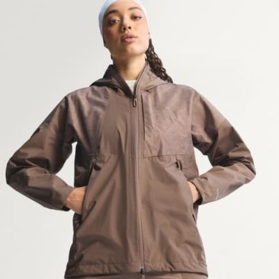 Kurtka damska adidas TERREX Xperior 2.5L Hybrid Primeknit Climaproof Jacket - trace brown rozmiar: s