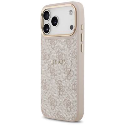 2. Etui Guess 4G PU Classic Logo MagSafe na iPhone 17 Pro Max - różowe