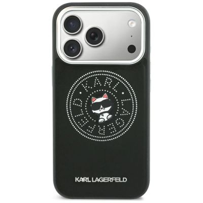 3. Etui Karl Lagerfeld Point & Choupette Sketch MagSafe na iPhone 18 Pro Max / 17 Pro Max - czarne