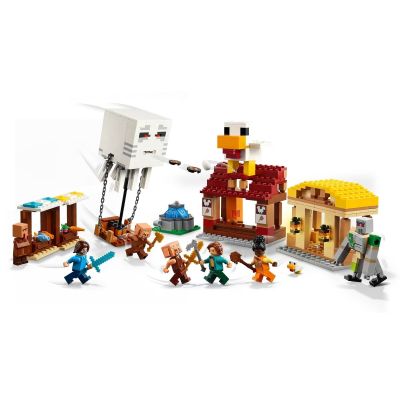 17. LEGO Minecraft 21273 Atak balonowego Ghasta na wioskę (WYPRZEDAŻ)