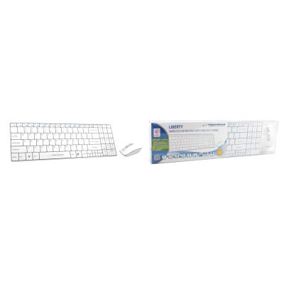 4. Zestaw klawiatura + mysz Esperanza EK122W (USB 2.0; kolor biały; laserowa)