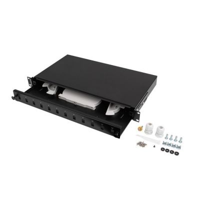 3. Lanberg FOP1-12SS-LDB panel krosowniczy 1U