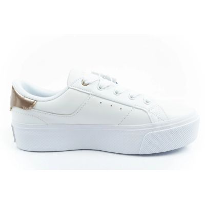4. Lacoste buty sportowe trampki damskie Ziane Platform 126 białe modne