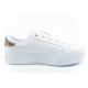 4. Lacoste buty sportowe trampki damskie Ziane Platform 126 białe modne