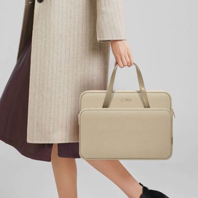 13. Torba Tech-Protect Carrying Bag na laptopa 13-14" - beżowa