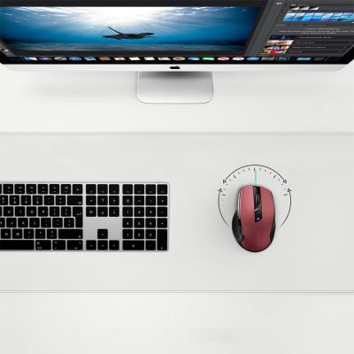 5. Mysz optyczna Ugreen MU006 bezprzewodowa USB 2.4GHz / Bluetooth 5.0 4000 DPI - czerwona