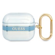 Etui Guess Strap Collection na AirPods 3 cover - niebieskie