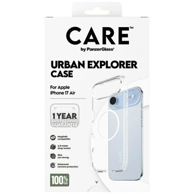 5. Etui CARE by PanzerGlass Flagship Urban Explorer w. White MagSafe na iPhone Air - przezroczyste