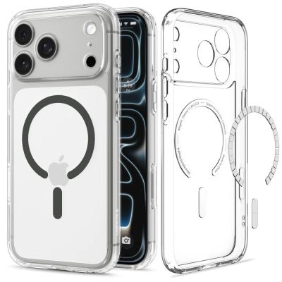 2. Etui Spigen Ultra Hybrid MagSafe na iPhone 18 Pro Max / 17 Pro Max - przezroczysto-grafitowe