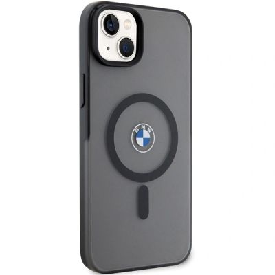 4. Etui BMW Signature MagSafe na iPhone 14 Plus/ 15 Plus - czarne