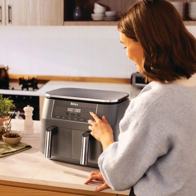 17. Ninja DZ300EU frytkownica Podwójny 7,6 l Autonomiczny 2470 W Frytkownica na gorące powietrze Szary