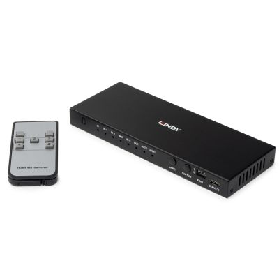 Lindy 38386 przełącznik KVM Czarny