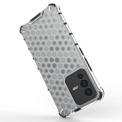 7. Honeycomb etui pancerny pokrowiec z żelową ramką Vivo V23 5G przezroczysty